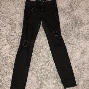Black high waisted jeans